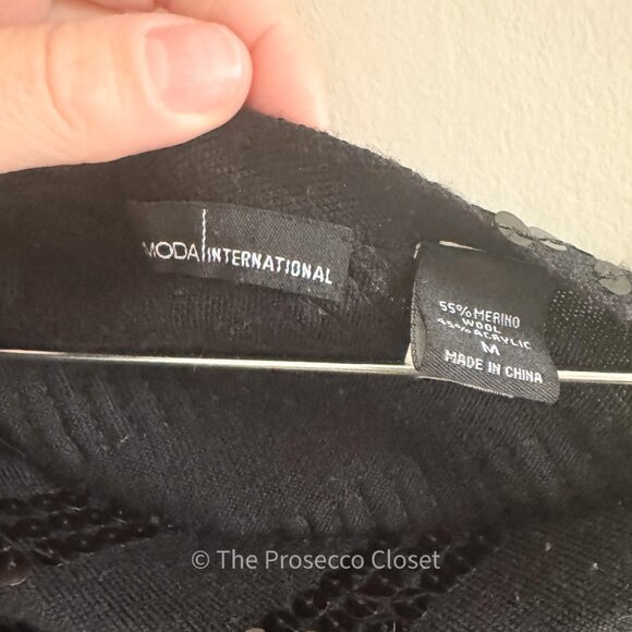 Y2K MODA International One Sleeve Knit Sequin Tank (M) - Picture 2 of 3